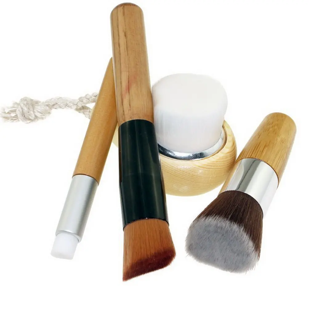 4 ks/set Kozmetické Nadácie Prášok Kefa so Pokožku Tváre Cleaning Tool make-up Štetce Set Kit Veľkoobchod Krásy Príslušenstvo Obrázok 3