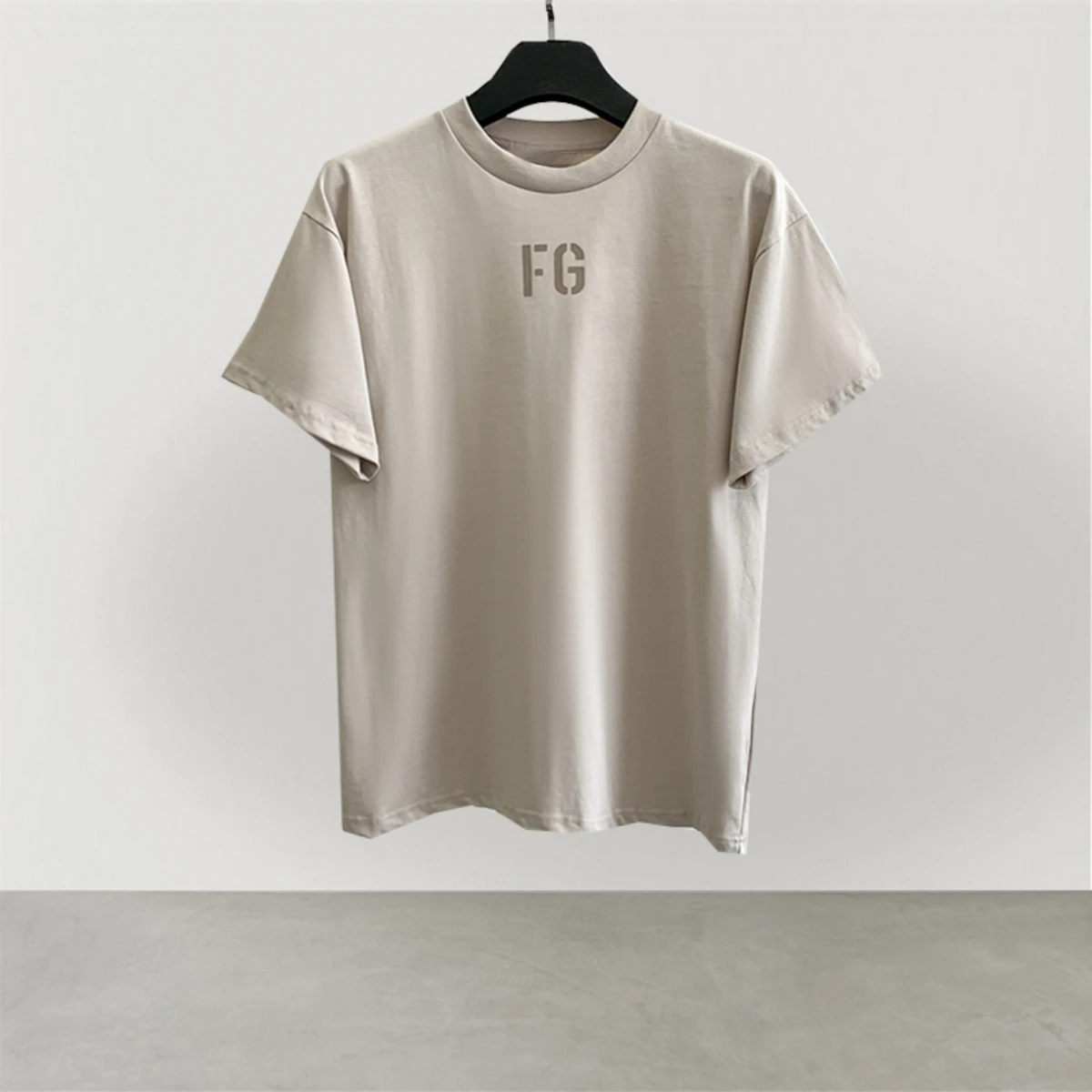 Essentials T-shirt Street fashion značky classic FG hrnuli list-potlačené bavlnené tričko nadrozmerná hip-hop voľné unisex krátke rukáv Obrázok 1