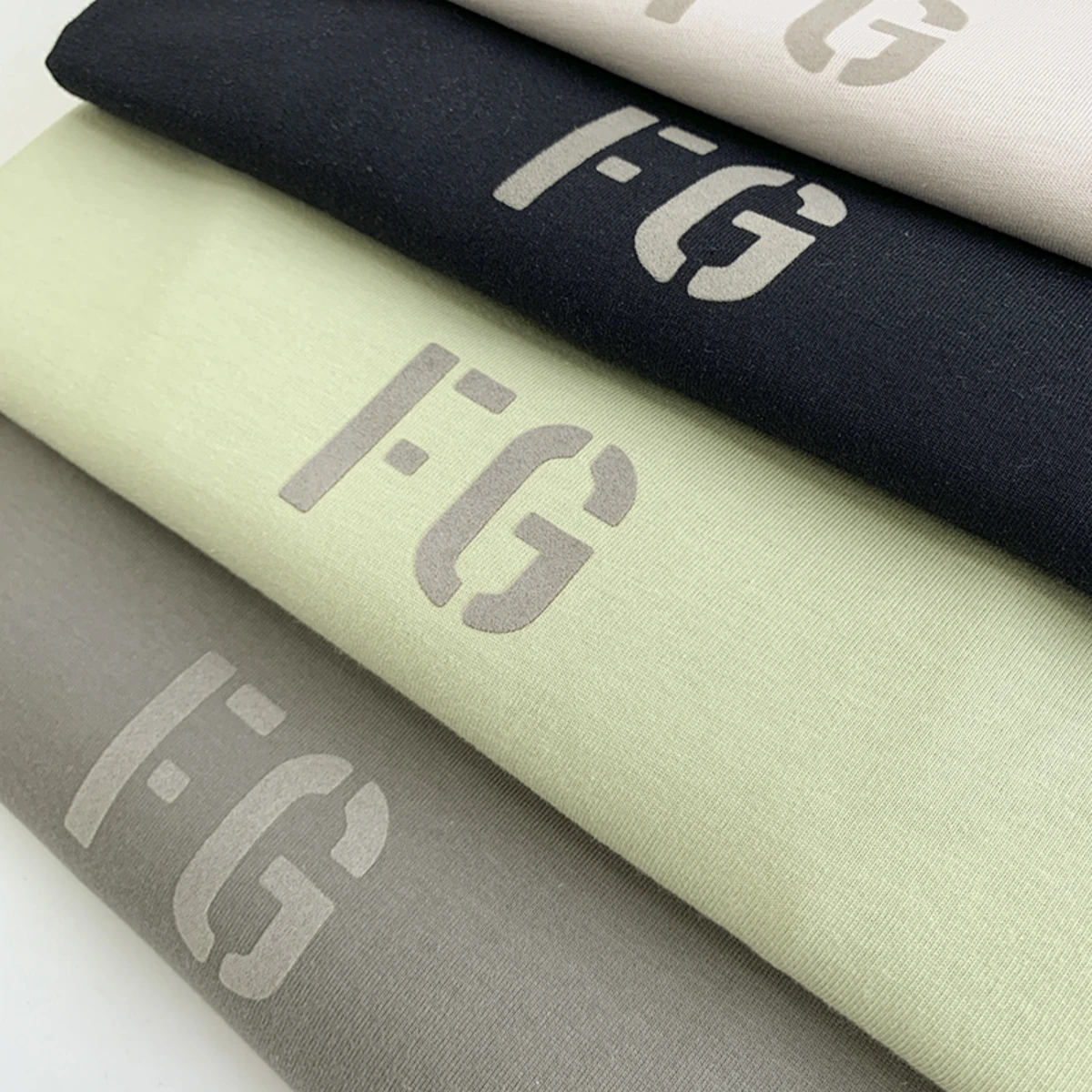 Essentials T-shirt Street fashion značky classic FG hrnuli list-potlačené bavlnené tričko nadrozmerná hip-hop voľné unisex krátke rukáv Obrázok 5