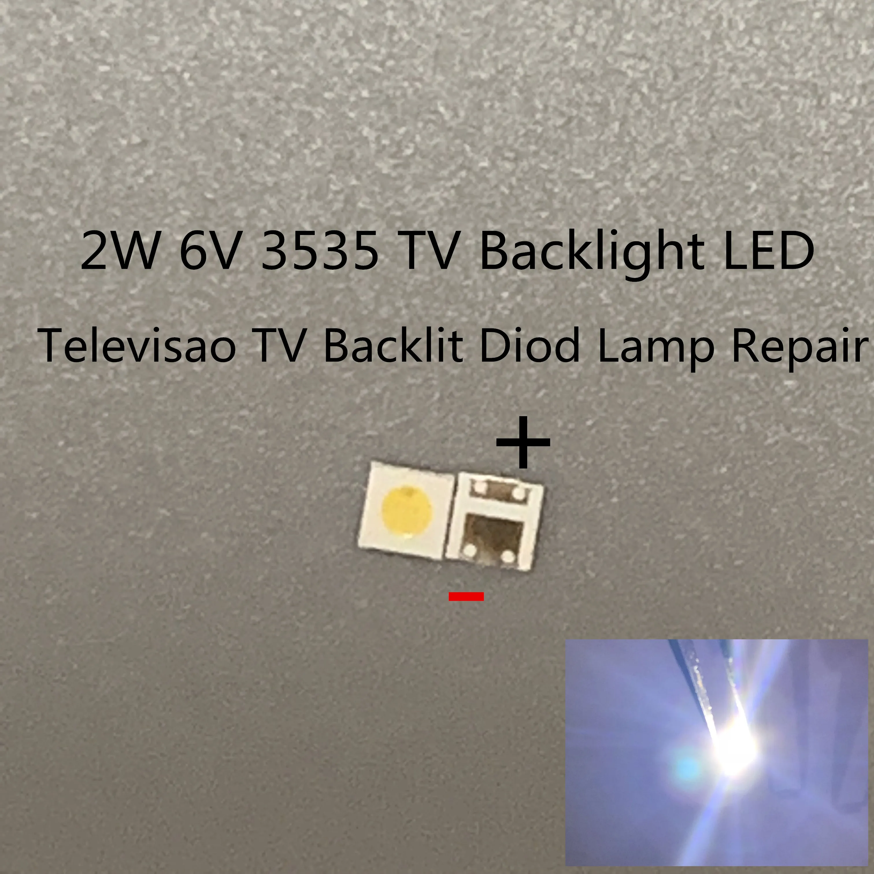 LG led tv podsvietenie 2835 3030 3535 6V 3V 1W 3W auta electronique led lcd tv opravy v Pohode studená biela 50PCS 100KS  Obrázok 1