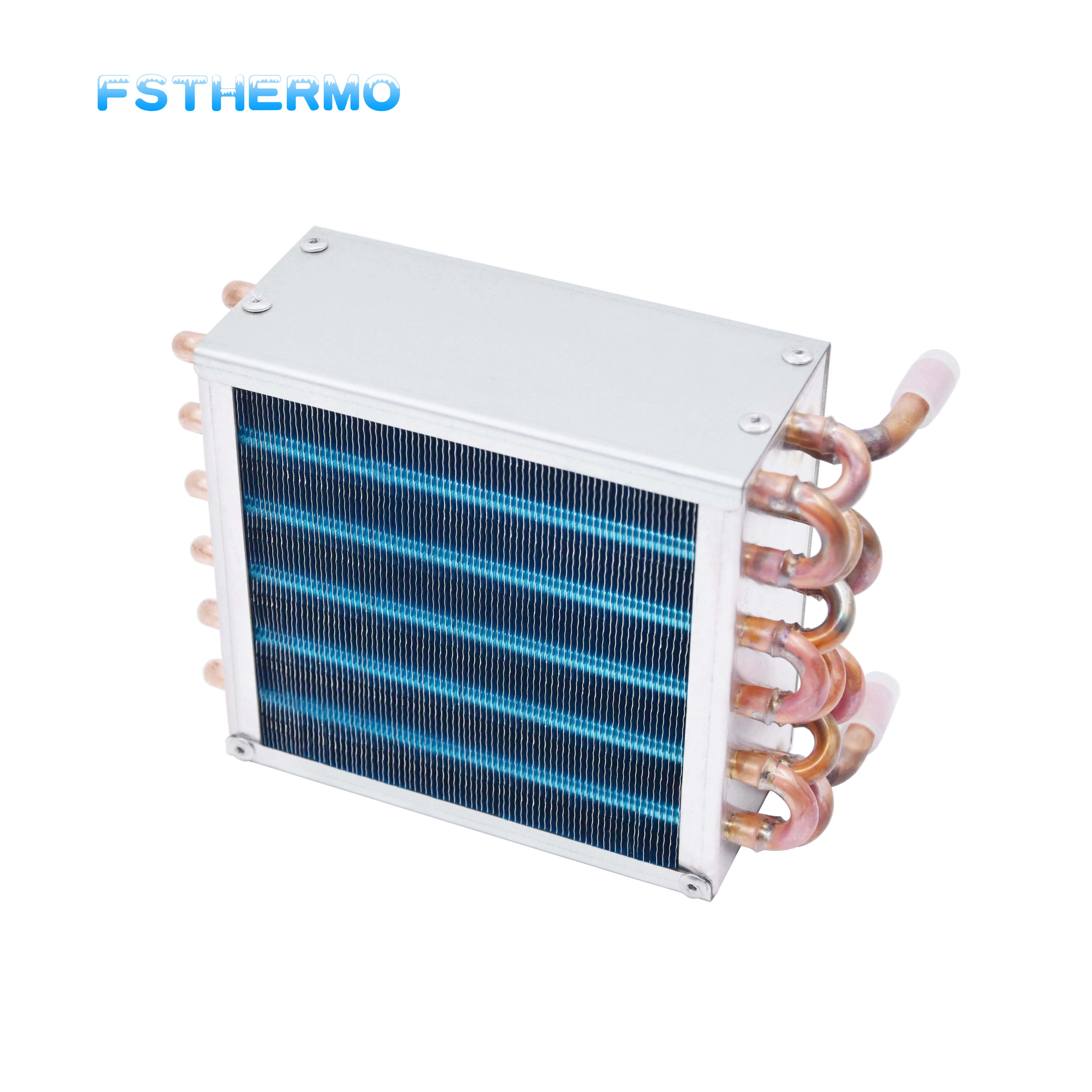 Nízkoteplotný medenými výparníkom finned radiátor priemyselné chladenie kondenzátora Obrázok 5