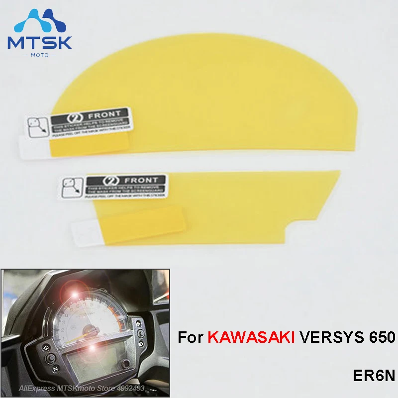 Pre Kawasaki Versys 650 ER-6n Klastra Displej Poškriabať Meter ochranný Film screen Protector Nálepky Versys 650 ER6N ER 6n Obrázok 0