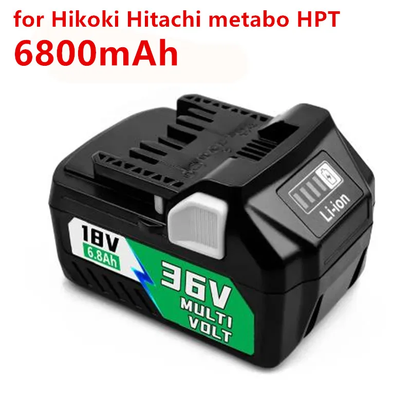 Upgrade 18V/36V MultiVolt Lítium-Iónová Krytu Batérie 3.8 Ah/6.8 Ah pre Hikoki Hitachi metabo HPT 18V 36V Akumulátorové Náradie, BSL36A18 Obrázok 0