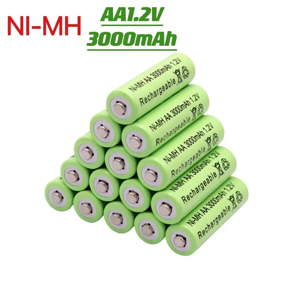 1.2 V, AA 3000mAh NiMH 1.2 V Nabíjateľné Batérie Zelená Batérie Záhradné Solárne Svietidlo LED Svietidlo Svietidlo Svietidlo Horák,... Obrázok 5