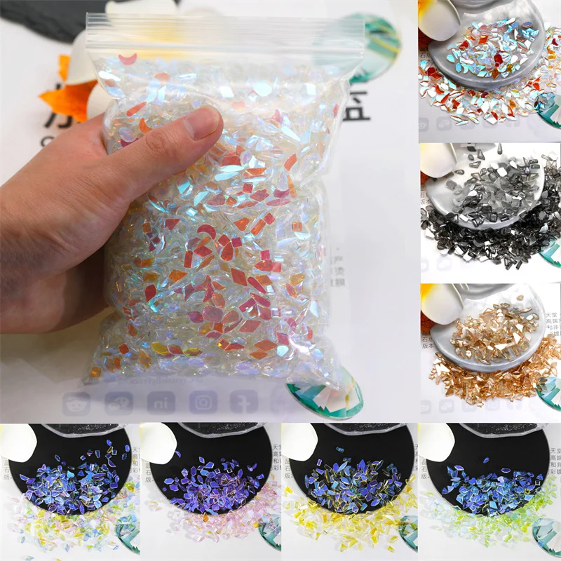 100pc/50pc Nový Aurora Kamienkami Nail Art, Ozdoby Multi-Farebné Tvary Flatback Drahokamy Pre 3D DIY Nechtov Manikúra Príslušenstvo Obrázok 2
