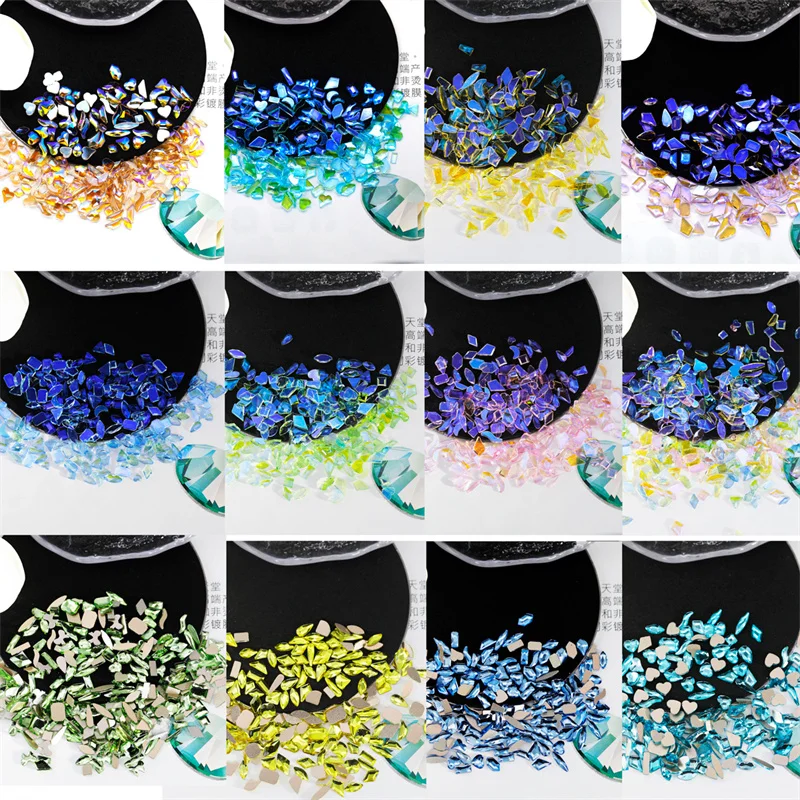 100pc/50pc Nový Aurora Kamienkami Nail Art, Ozdoby Multi-Farebné Tvary Flatback Drahokamy Pre 3D DIY Nechtov Manikúra Príslušenstvo Obrázok 4