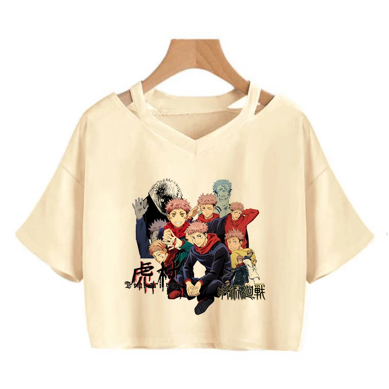 Japonský Manga, Anime Tričko Jujutsu Kaisen T Shirt Ženy Gojo Satoru Plodín Topy Yuji Itadori Grafické Tees Cool tričko Oblečenie Obrázok 0