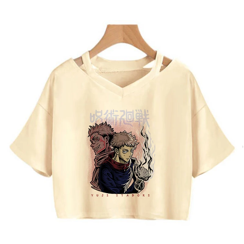 Japonský Manga, Anime Tričko Jujutsu Kaisen T Shirt Ženy Gojo Satoru Plodín Topy Yuji Itadori Grafické Tees Cool tričko Oblečenie Obrázok 3