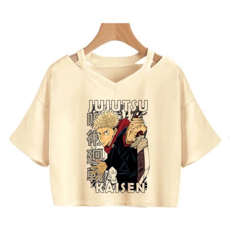 Japonský Manga, Anime Tričko Jujutsu Kaisen T Shirt Ženy Gojo Satoru Plodín Topy Yuji Itadori Grafické Tees Cool tričko Oblečenie Obrázok 5