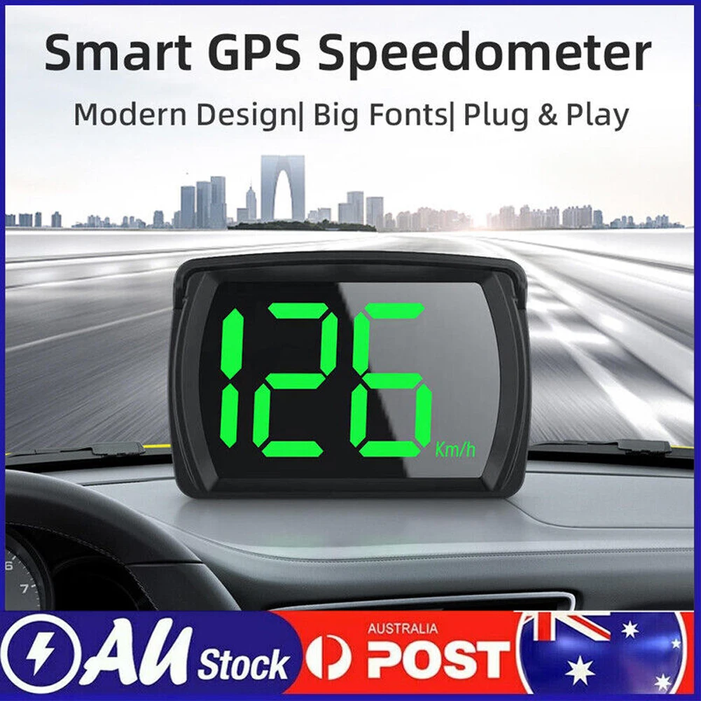 KMH Rýchlomer Veľké Písmo Pre Auto, Kamión, Autobus 2.8 Palcový typu Plug and Play Auto HUD Head-Up Displej Digitálne GPS Obrázok 0