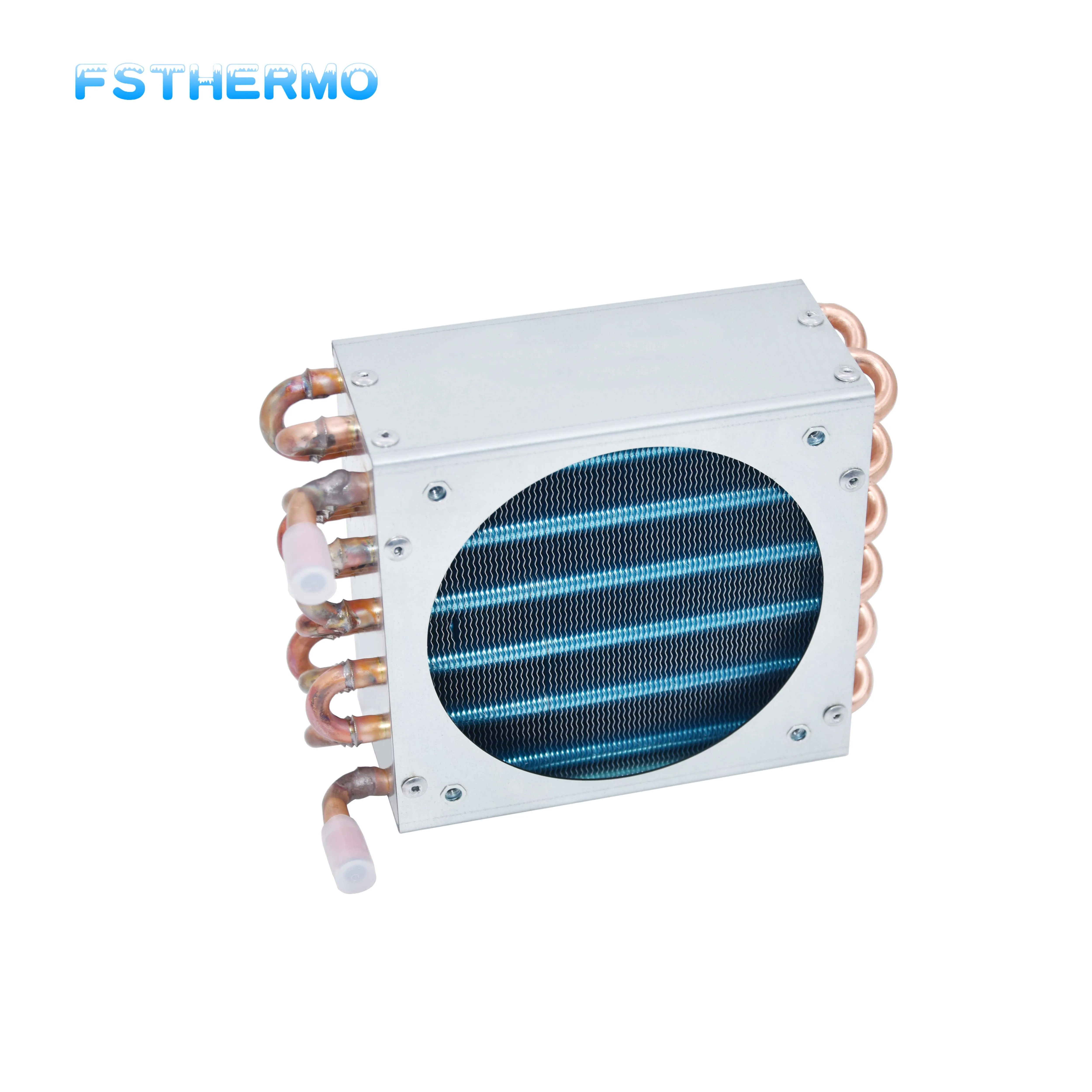 Nízkoteplotný medenými výparníkom finned radiátor priemyselné chladenie kondenzátora Obrázok 1