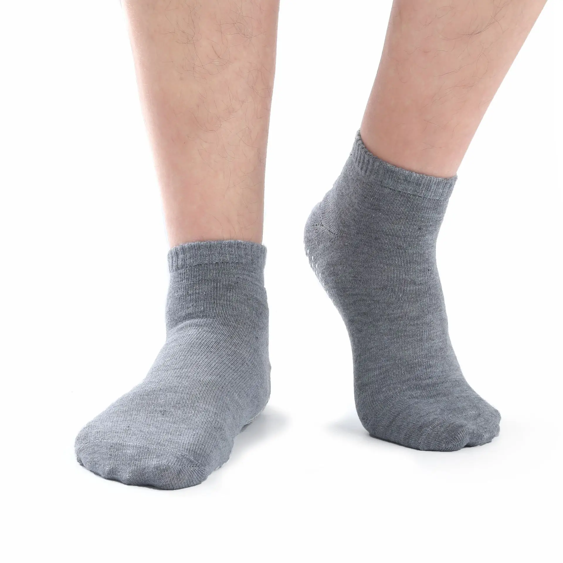 Pánske Športové Ponožky Bežné Farbou Fitness Gym Jogy Ponožky Polyester Bavlna Priedušná Silikónový Anti-slip Nízky Rez Pilates Ponožky Obrázok 5